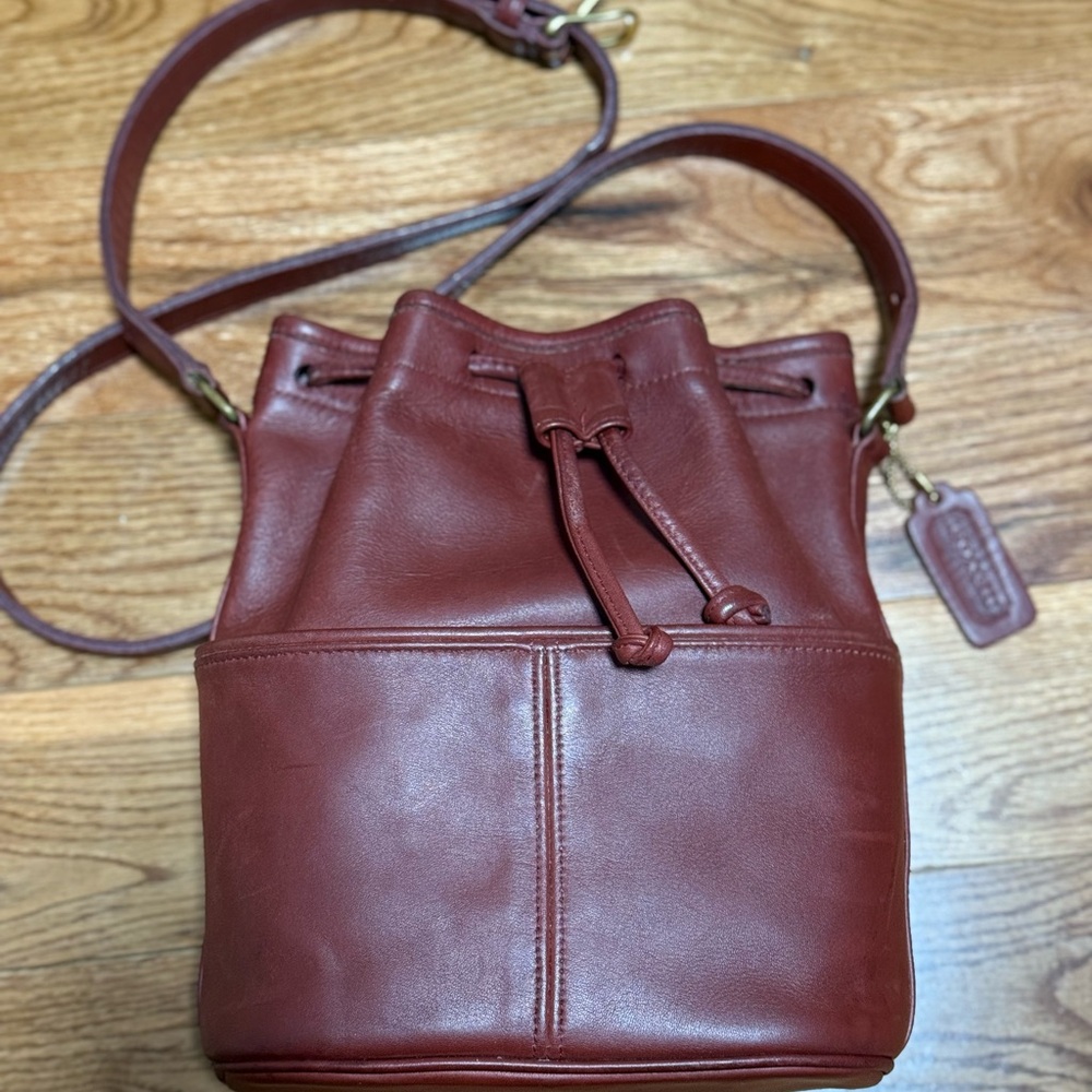 Vintage Coach 4021 Bucket Bag Wine